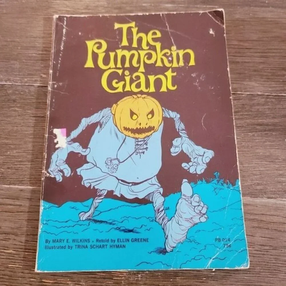 Vintage 70s The Pumpkin Giant by Mary E. Wilkins Picture Book Halloween